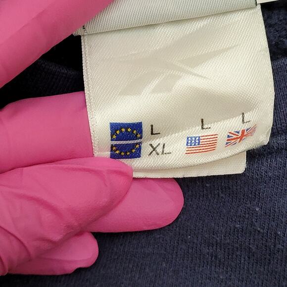 Vintage Y2K Reebok Cutoff Sweatshirt Large 22x24 Cropped - Picture 6 of 13